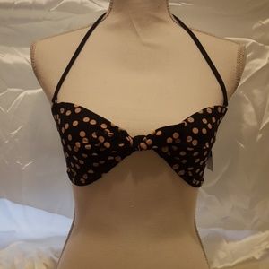 Topshop Bikini Top with Polka Dots